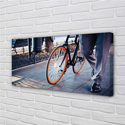 Tulup Leinwandbild 140x70 Wandkunst City-Bike Bein