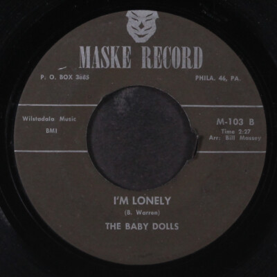 BABY DOLLS: i'm lonely / go away baby MASKE 7'' Single 45 RPM