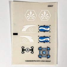 LEGO STICKER SHEET 70013 Equila's Ultra Striker Legends of Chima Stickers Decals