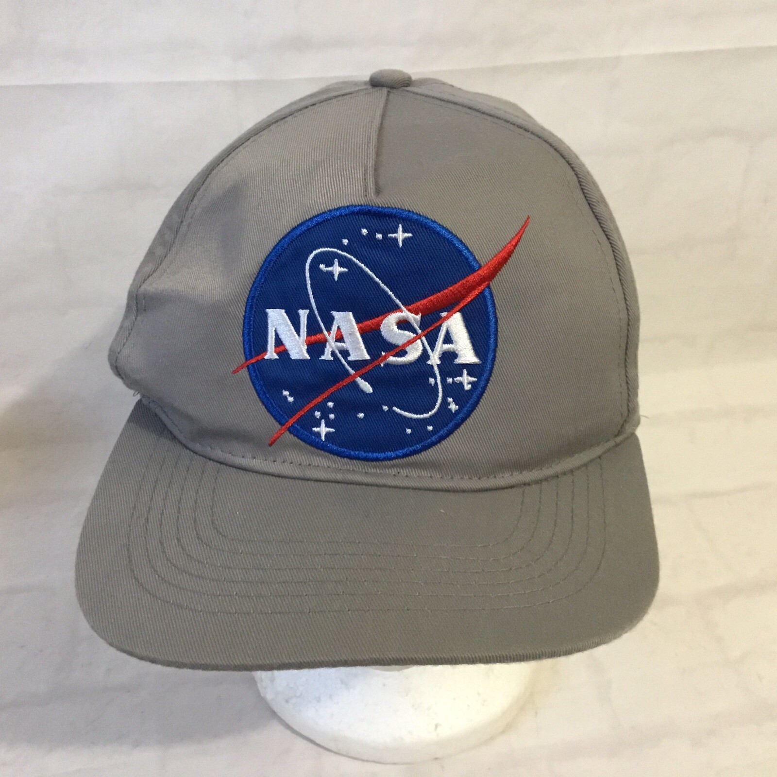 NASA Patch Gray Baseball Cap Hat Adjustable Strap - image 2