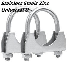 Stainless Steels Zinc Universal U Bolt Exhaust Clamps Heavy Duty Clamp with Nuts