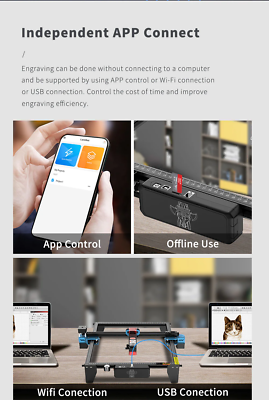 TwoTrees TTS-10 Pro LaserEngraver Offline Engraving Cutting