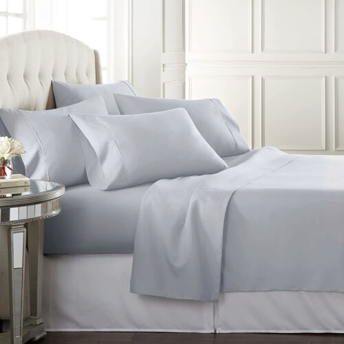 2000TC Egyptian Cotton Sheet Set Flat&Pillowcase&Fitted Queen/King 2025 new AU - Picture 15 of 23