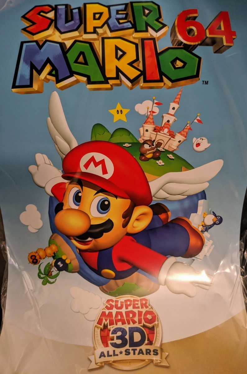 Super Mario 3D All-Stars Poster Set My Nintendo Exclusive Brand New Sealed