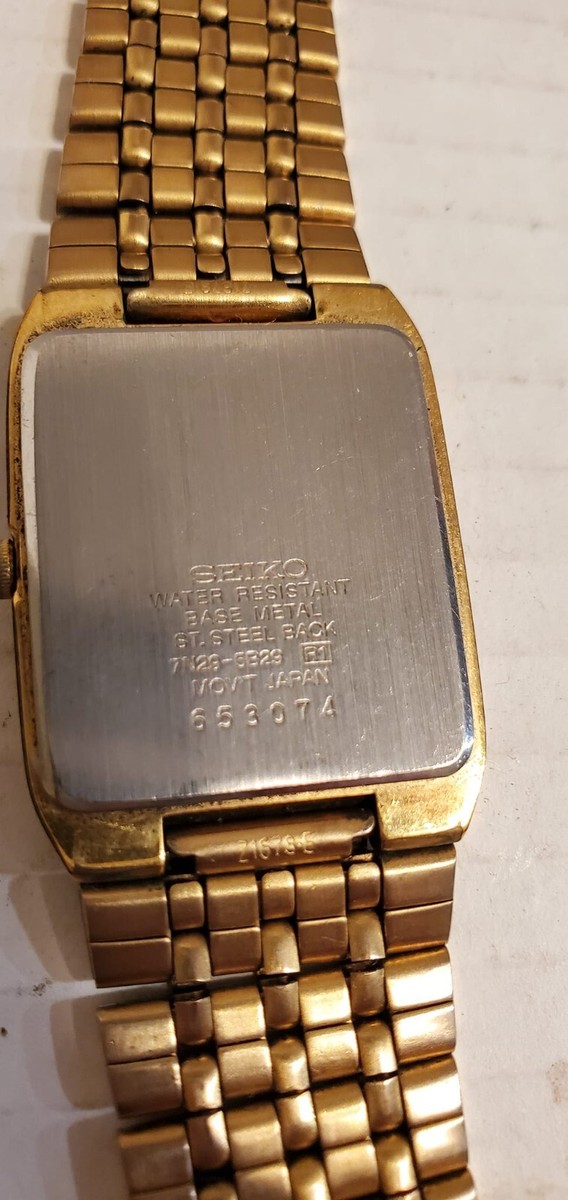 SEIKO Quartz Wristwatch 653074 Water Resistant 7n29-5829 RI