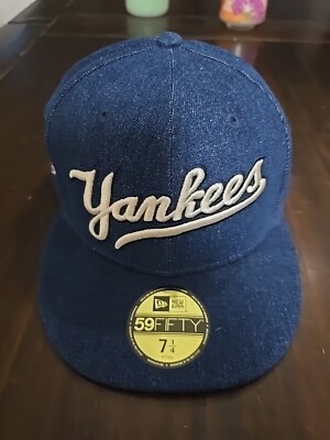 New Era 59Fifty York Yankees 1996 World Series Denim Team Logo 1/4 hat  cap Nwt