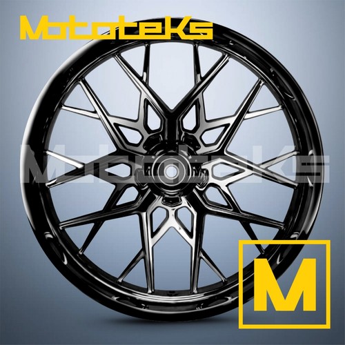 18X3.5 RAZOR MAG WHEEL BLACK FOR HARLEY TOURING MODELS REAR RIM PRODIGY STYLE - Picture 2 of 5
