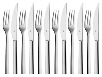 Wmf Nuova Steakbesteck-Set 12-Teilig Steakgabeln Steakmesser Cromargan Edelstahl