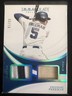 2019 Panini Immaculate Dual Relics Blue 8/10 Freddie Freeman #ID-FF Dodgers