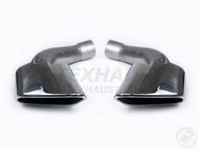 Pair Dt-30205 Right Left Rectangular Stainless Exhaust Tip 3 Inlet 14.10 L Pair Dt-30205 Right Left Rectangular Stainless Exhaust Tip 3 Inlet 14.10 L