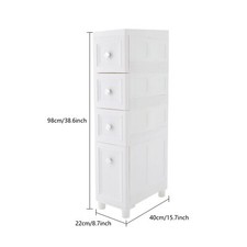 Narrow Slim Storage Cabinet, Bathroom Organizer Bathroom Floor Storage Cabinet