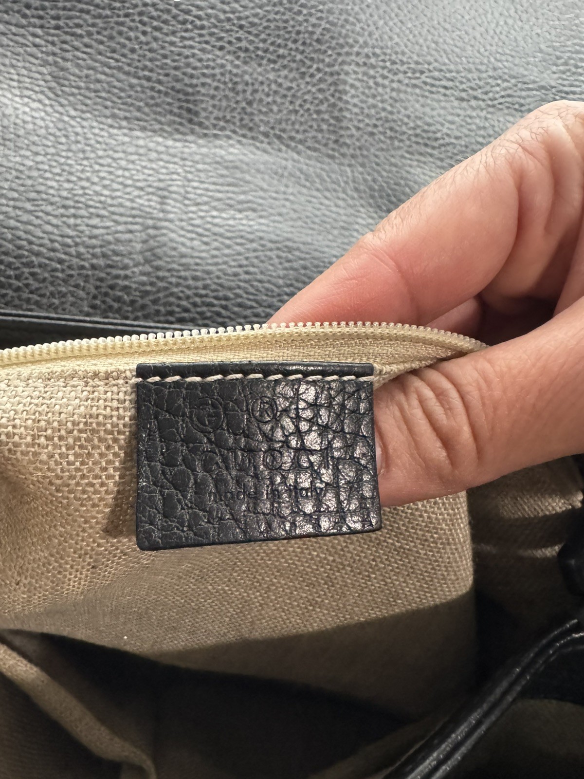 Gucci Black  Large Interlocking GG Shoulder / Top… - image 16