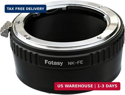 Fotasy Manual F Mount Lens to E-Mount Adapter, NK E Mount Adapter, Compatible wi