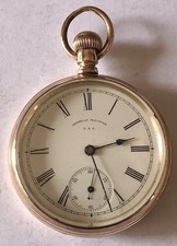 American Waltham - Orologio da tasca - Placcato Oro - mm.50 - Funzionante.