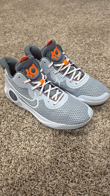 Nike KD Trey 5 IX 'Pure Platinum' Gray/White/Orange CW3400-011 Men's Shoes