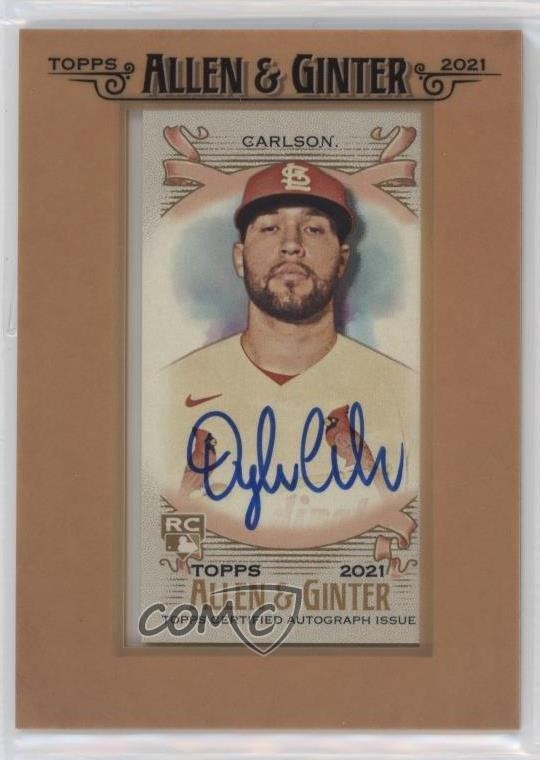 2021 Topps Allen & Ginter's Framed Mini Dylan Carlson #FMA-DC Rookie Auto RC 0t2