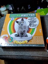 Litter Kwitter 3 Step Cat Training System Teach Kitty to Use Toilet with DVD