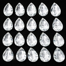 20 grandi lampadari vintage cechi cristallo di Boemia pendalog prismi 3" lampada pesante