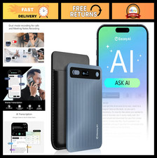 AI Voice Recorder with Transcription  Summarization, 64GB, 140 Languages, App C