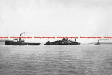 F028449 British tugs tow salvaged battlecruiser Moltke from Scapa Flow to Rosyth