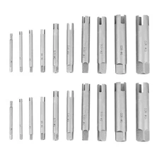 20 Pcs Tap Extractor Set 3/4 Flute Broken Head Screw Remover Stripped Tap Ext...