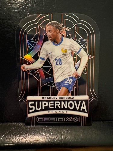 2024-25 Panini Obsidian Supernova Bradley Barcola Electric Etch Orange /75
