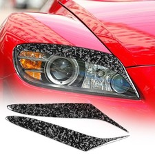 F&uuml;r Mazda RX 8 Coupe 2004-2008 Forged Kohlefaser Scheinwerfer Blenden Abdeckung