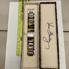 NEW Vera Bradley Kensington Tortoise Link Watch in Original Box EXC BEAUTIFUL