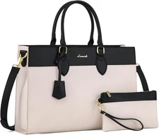 LOVEVOOK Laptop Bag for Women, 15.6 inch Laptop Tote Work Bag Purse, Large Water