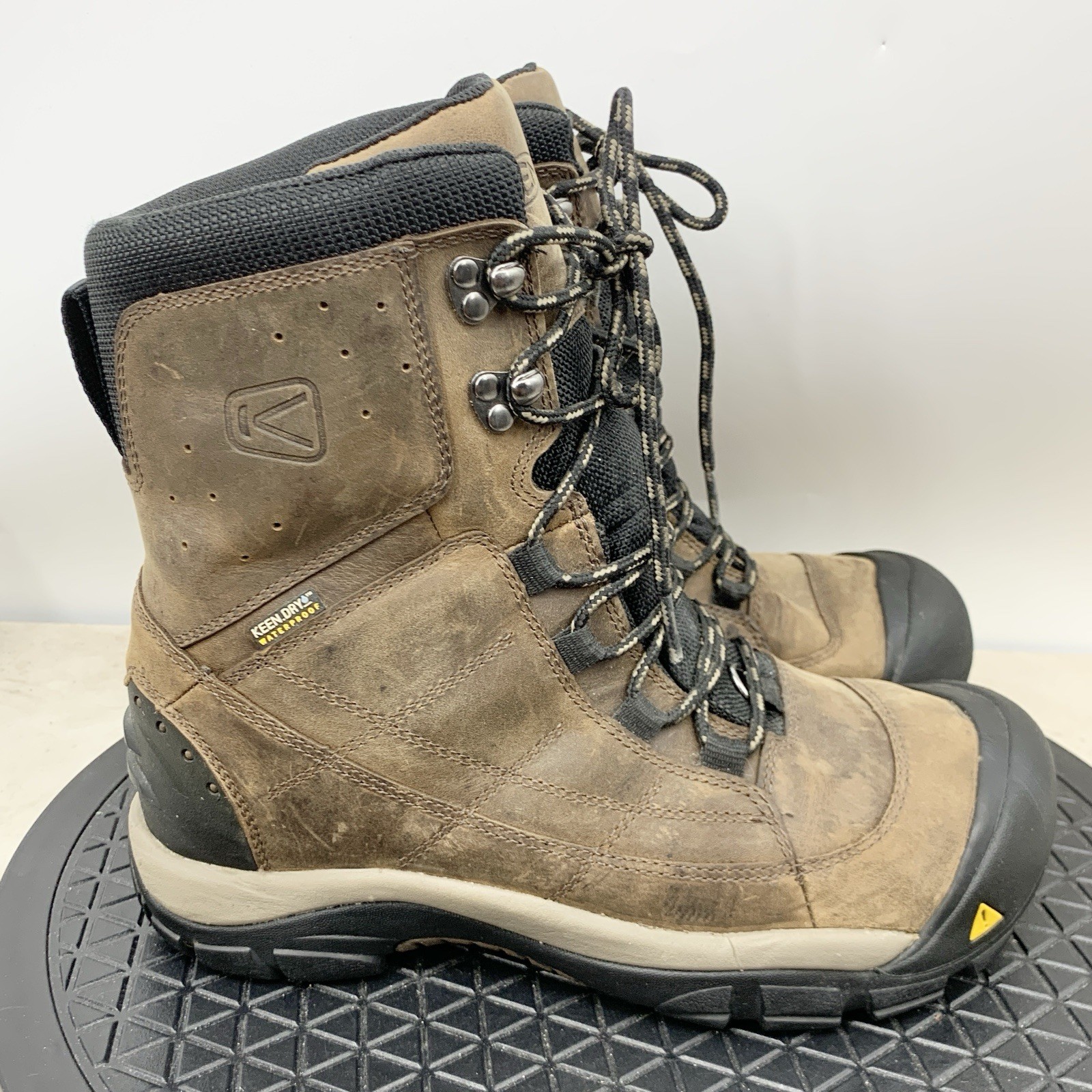 Stivali Keen uomo taglia 8 5 scarpe Summit County III pelle marrone impermeabili asciutti alti