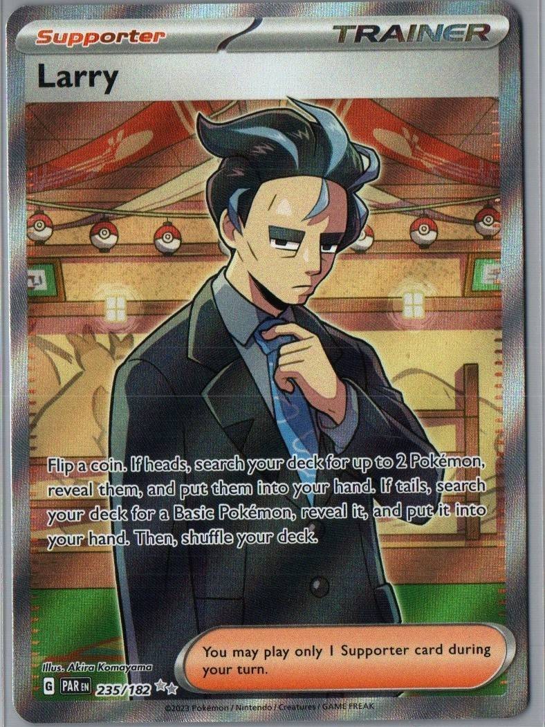 Larry 235/182 Ultra Rare Paradox Rift Pokemon Holo Near Mint