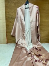 Japanese Kimono Pink Floral Traditional Japanese Robe Vintage Style