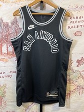 Nike San Antonio Spurs Classic Edition Jersey Black Dri-Fit Size 44 M NWT