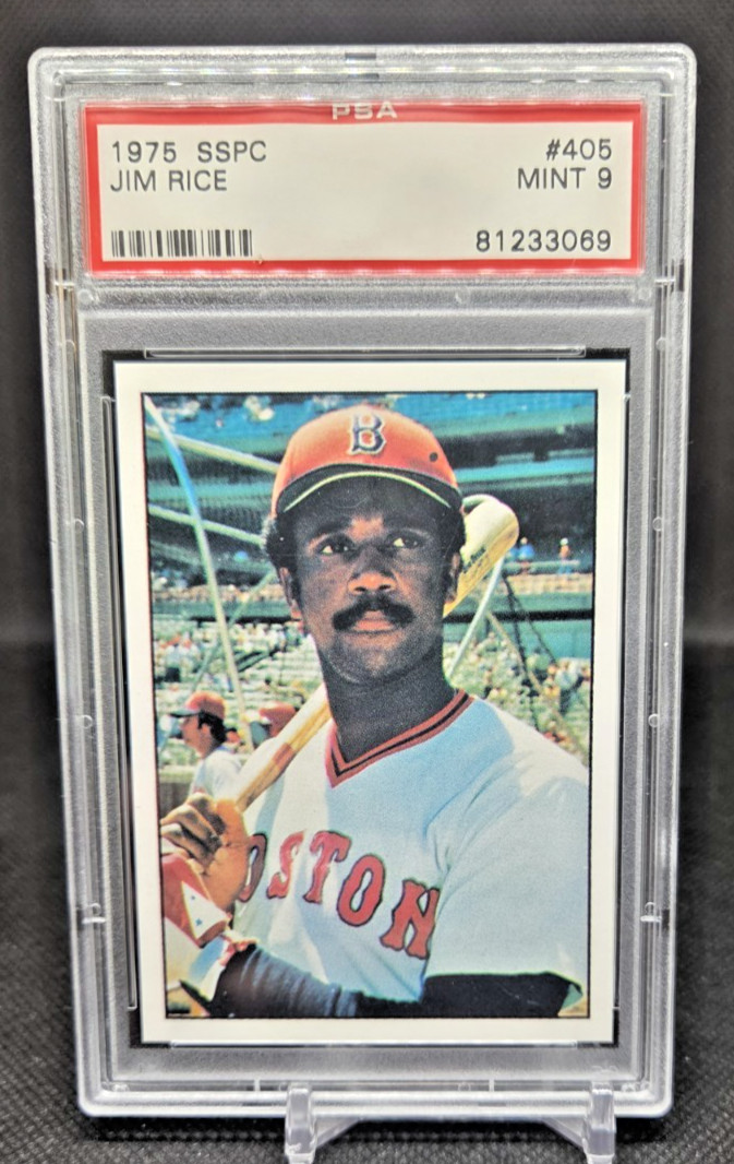 1975 SSPC #405 Jim Rice Rookie PSA Mint 9 Red Sox (BLC349)