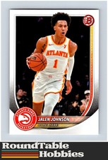 2025-26 Bowman Basketball Atlanta Hawks Jalen Johnson #85