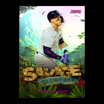2025 Topps Stadium Club Aaron Judge Savage Sluggers Pink Yankees 
