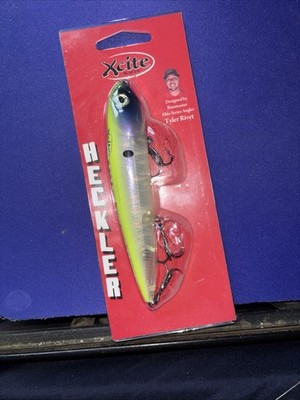 xcite heckler topwater pencil bait spook 4.75'' chartreuse ghost Tyler Rivet