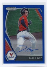 2021 Panini Prizm Draft Picks #PDP60 Zack Gelof Base Autographs Blue Prizm #/99