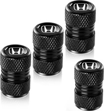 Tire Valve Stem Caps For Honda Accord Civic Fit Crv Pilot Ex Cr-v Ex-l Metal Car