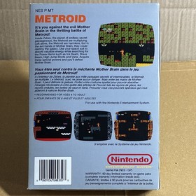 Reproduction bo&icirc;te Metroid Nintendo NES-MT FAH