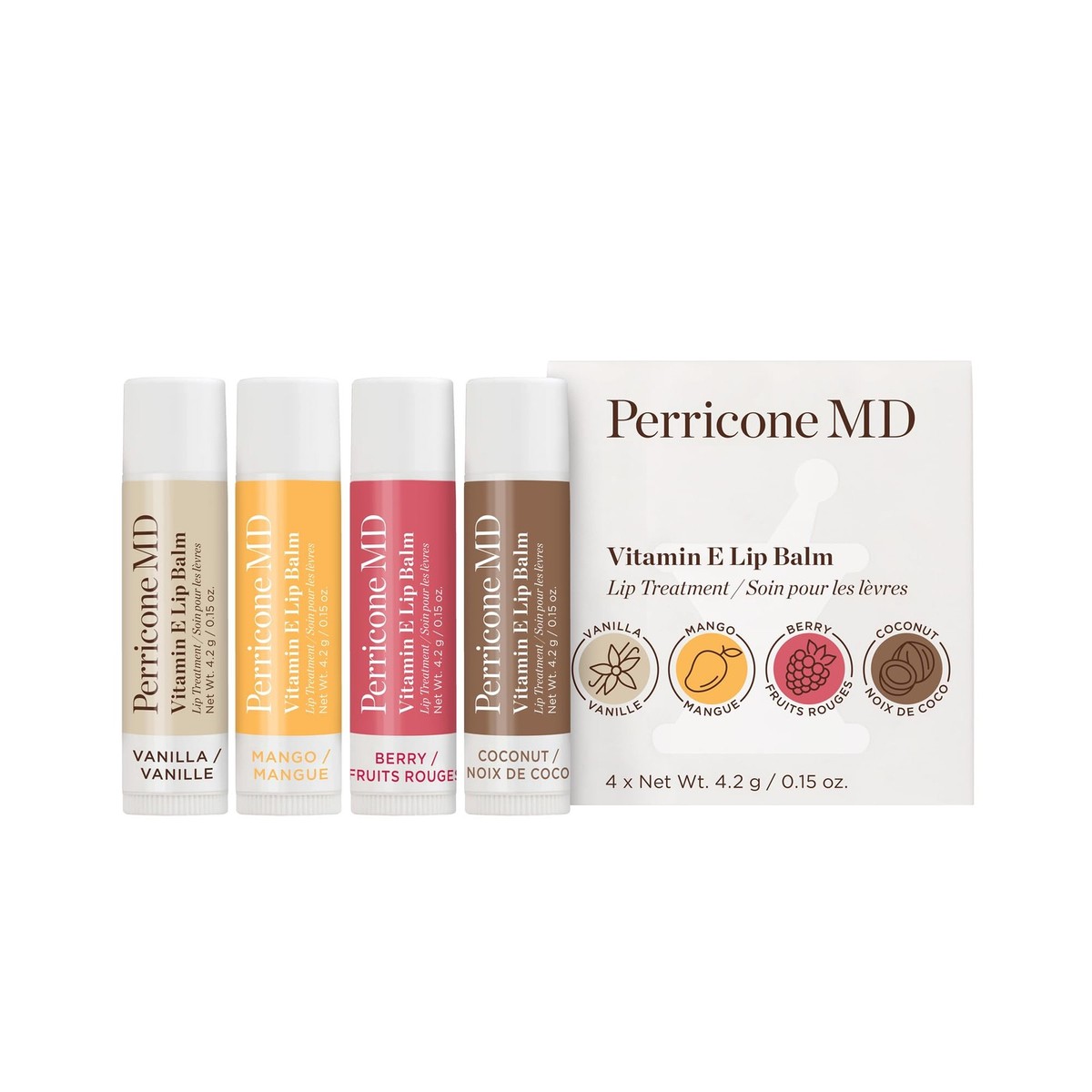 perricone md vitamin c lip balm Perricone MD Vitamin E Lip Balm, 4 ct. 1 Count (Pack of 1), Multicolor