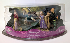 Disney Store Tangled Rapunzel Figurine Playset Flynn Mother Gothel Pascal New