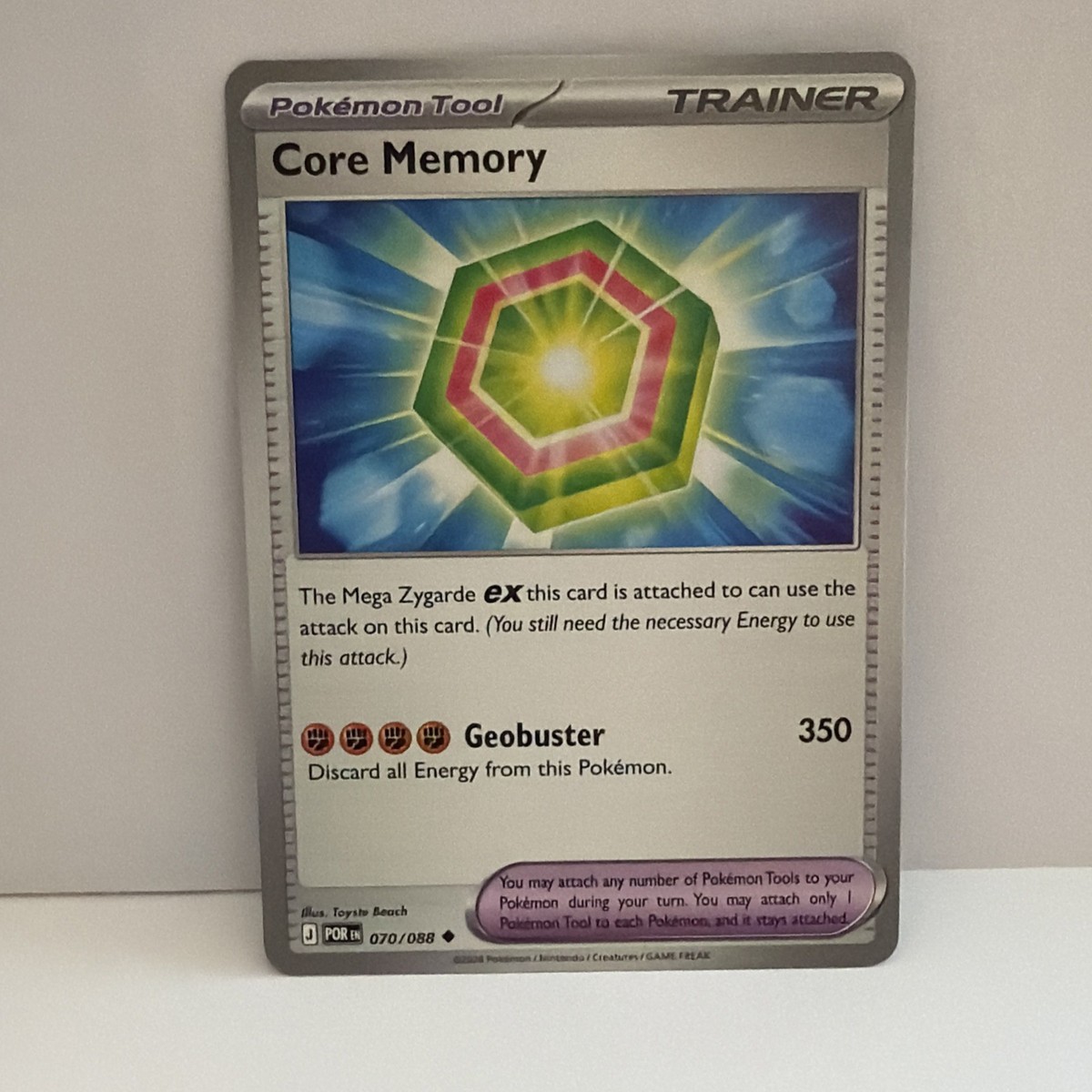 Core Memory Trainer Card Perfect Order 070/088 Regular Unplayed