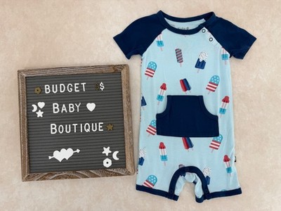 KYTE BABY Summer Popsicle Short Romper Outfit Size 12-18 Months
