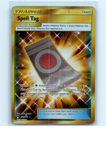 Spell Tag 235/214 Secret Rare Lost Thunder Pokemon Holo NM