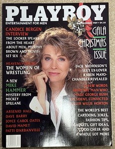 Playboy Magazine December 1989 Petra Verkalk, Candice Bergen