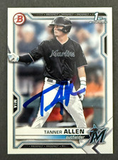 2022 Bowman 1st SIGNED: Tanner Allen, MARLINS #BD-165