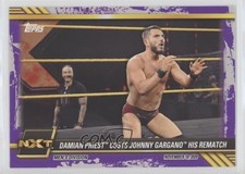 2021 Topps WWE NXT Purple Damian Priest Costs Johnny Gargano His Rematch #88 md3