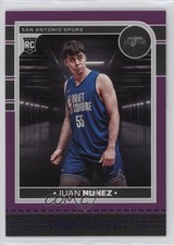 2024-25 Panini NBA Hoops Rookies Purple Juan Nunez #266 1fa0