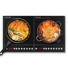Dual Single Induction Ceramic Cooktop Burners Electric Hob Cook Top Stove UK